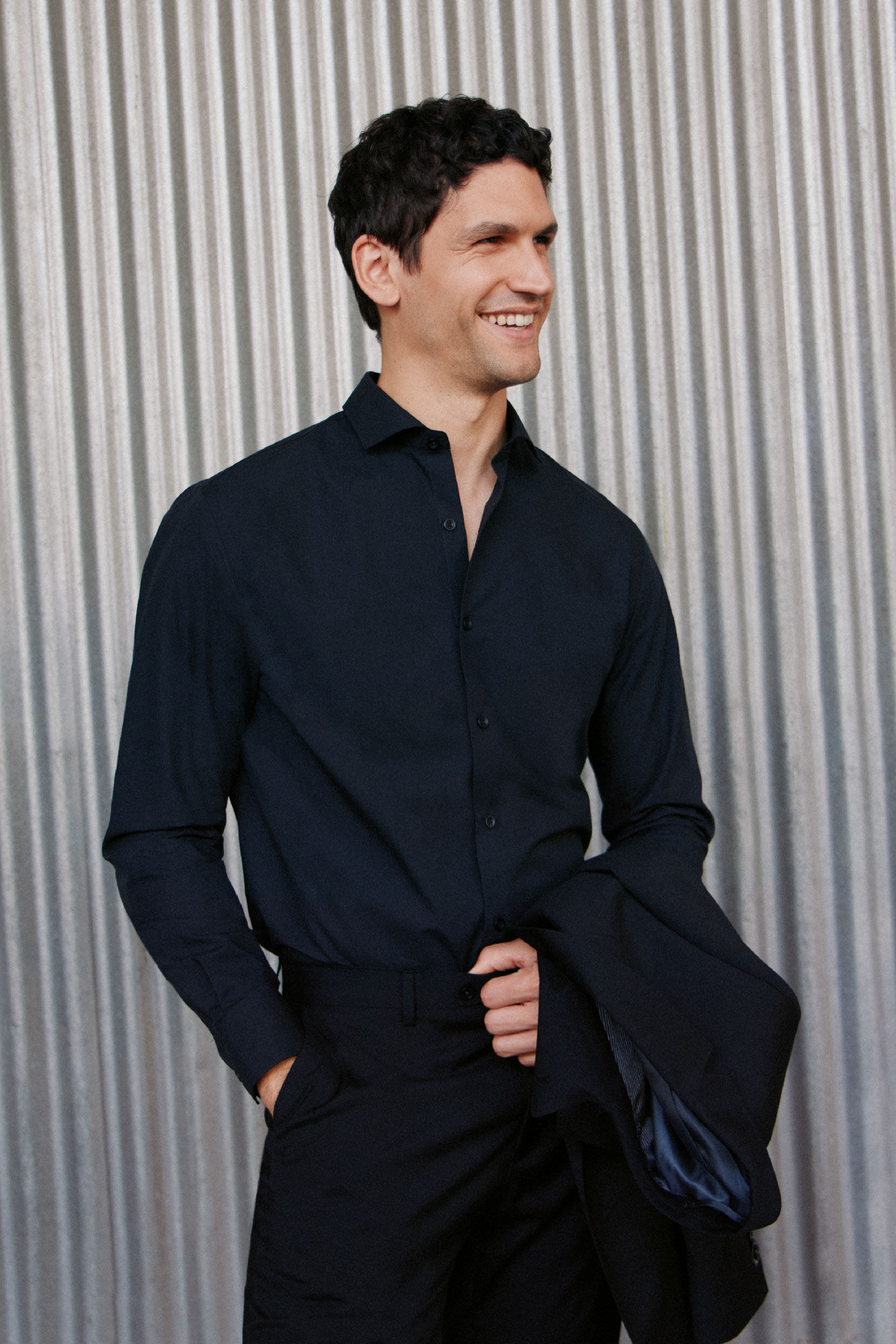 Cortefiel Camisa de vestir otom&aacute;n slim fit de f&aacute;cil planchado