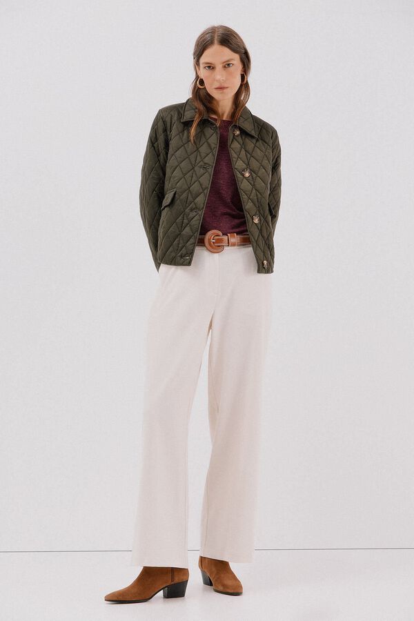 Cortefiel Pantal&oacute;n de mujer Blanco