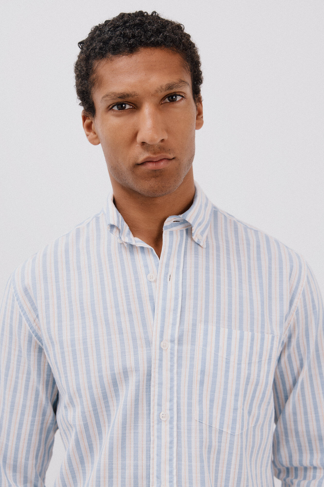 Cortefiel Camisa rayas flam&eacute;