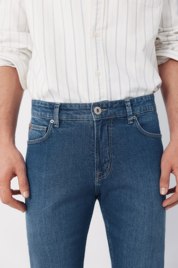 Cortefiel Pantal&oacute;n vaquero ligero slim fit Azul