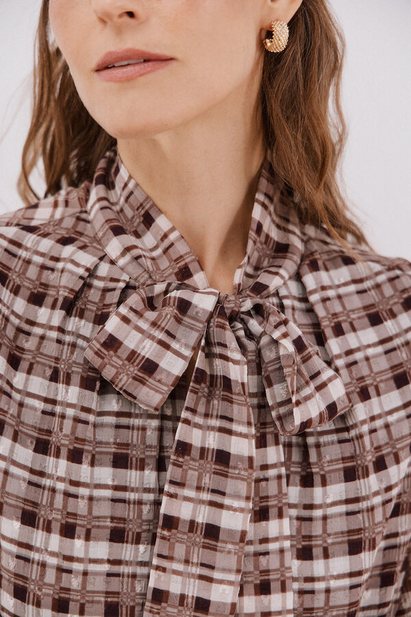 Cortefiel Vestido fluido estampado Multicolor