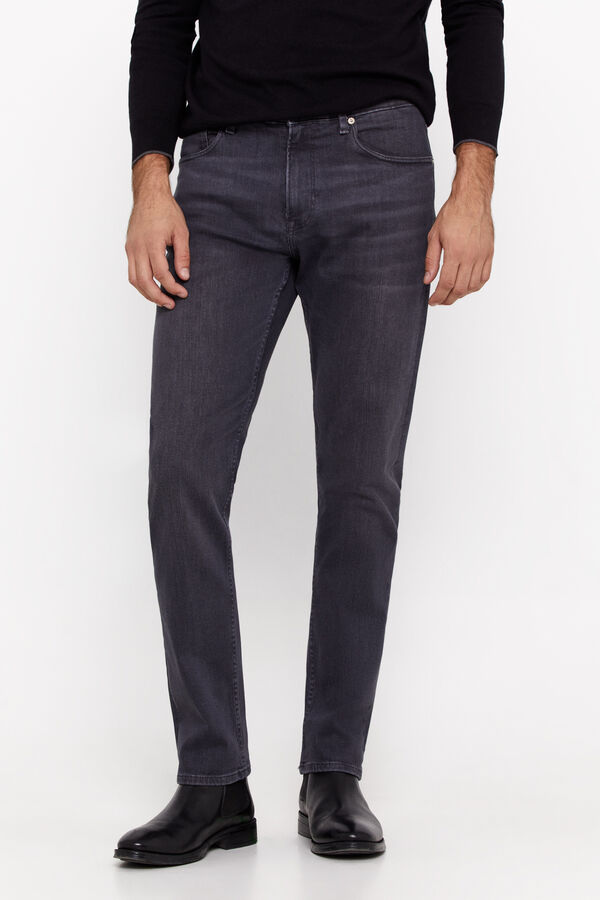 Cortefiel Pantal&oacute;n denim regular fit coolmax Gris