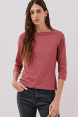 Cortefiel Playera de algod&oacute;n Rosa