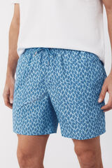 Cortefiel Ba&ntilde;ador estampado algas peque&ntilde;as Azul