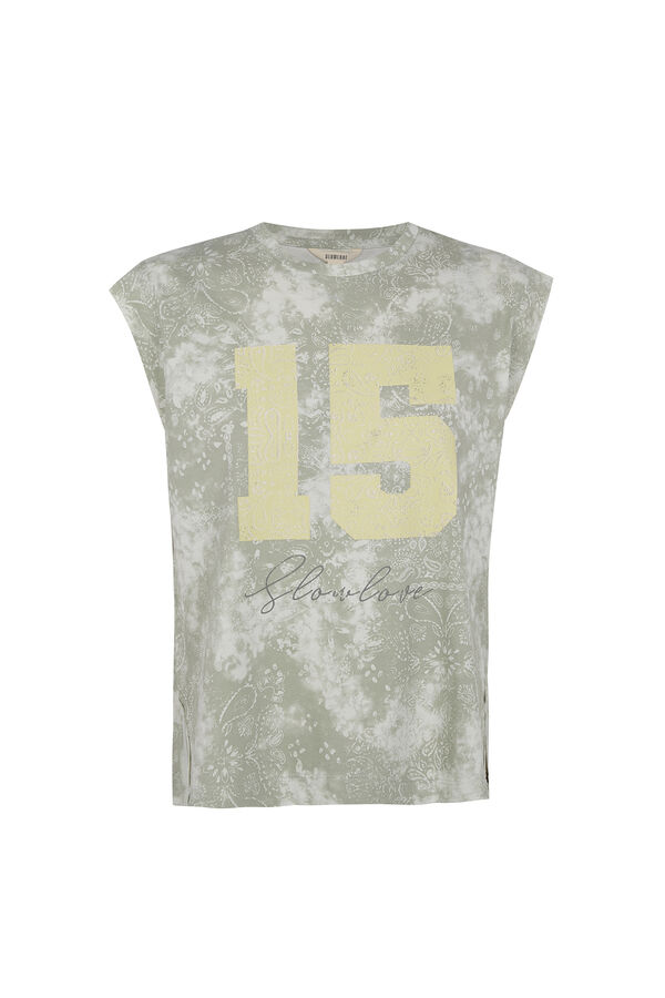 Slowlove Camiseta estampado oversize Azul