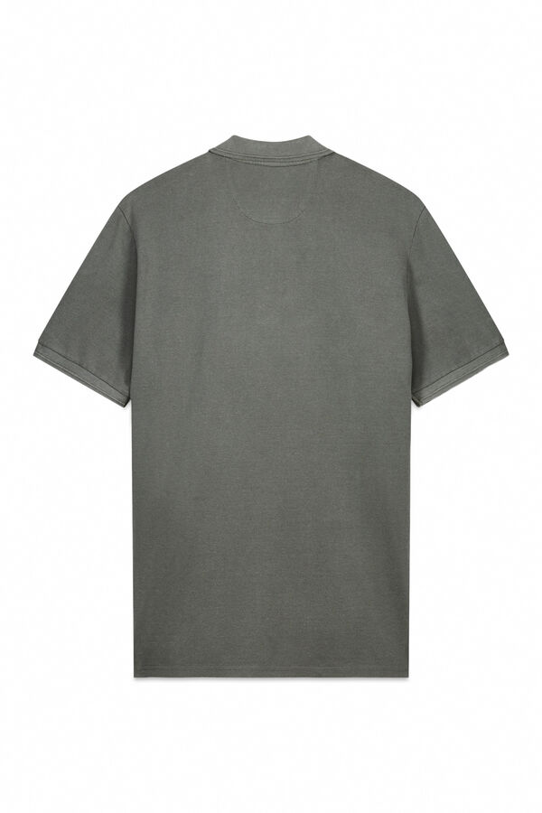 OOTO Polo piqu&eacute; lavado bordado avi&oacute;n Kaki