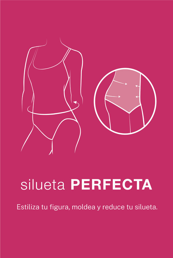 Cortefiel Traje de ba&ntilde;o modelador con volantes Rojo