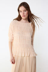 Slowlove Top con frunces Arena