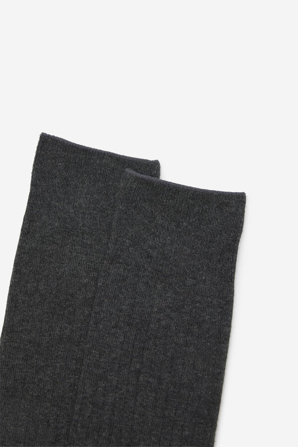 Cortefiel Calcet&iacute;n COOLMAX&reg; liso Gris oscuro