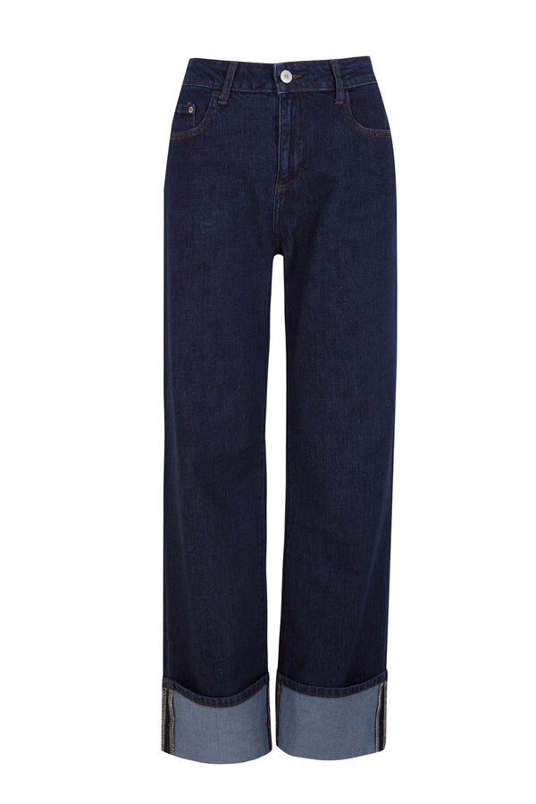 Slowlove Jeans roll up Azul