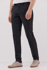 Cortefiel Pantal&oacute;n chino print slim Negro