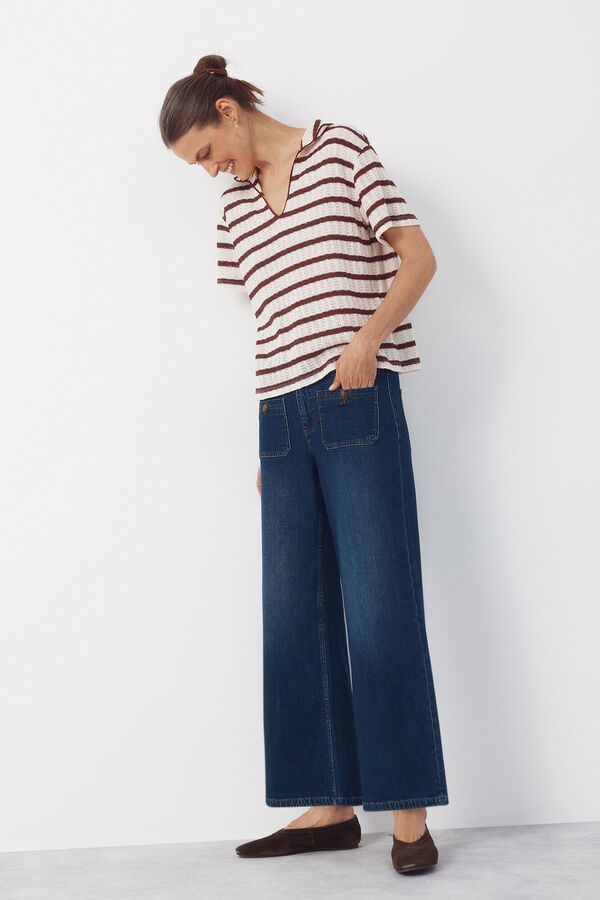 Cortefiel Jeans marine con bolsillos Azul