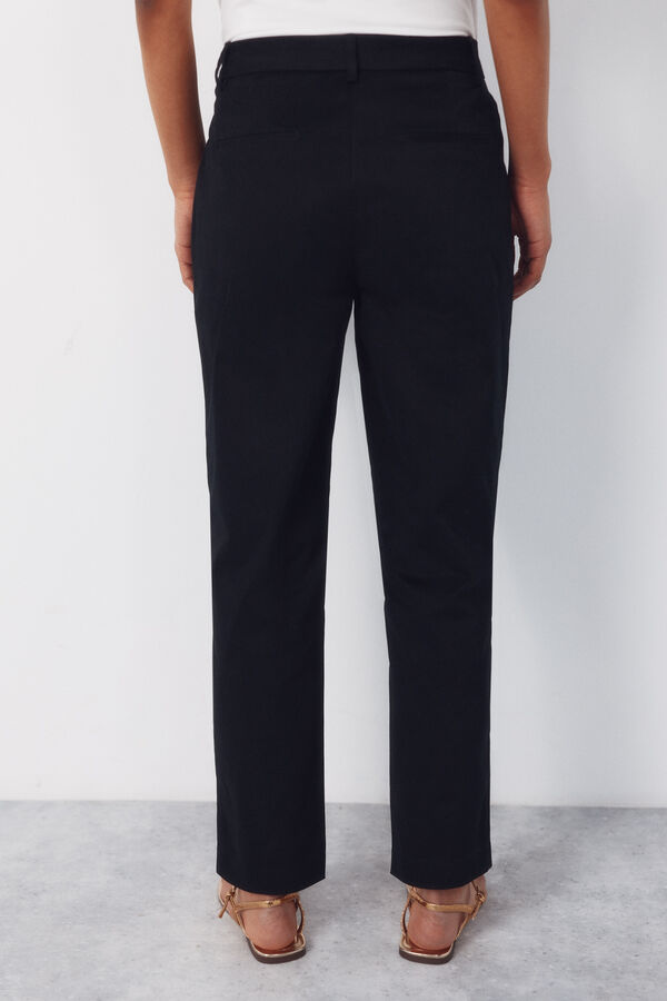 Cortefiel Pantal&oacute;n de corte slim Negro