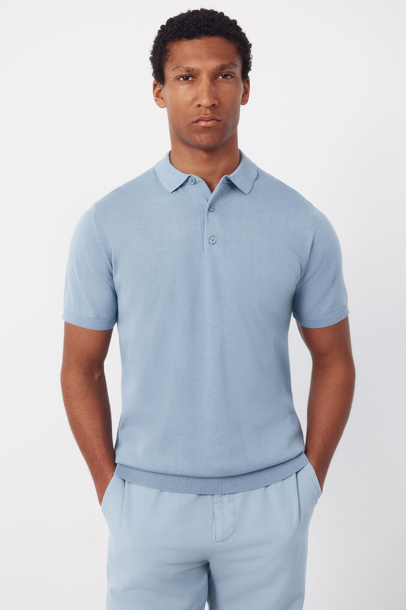 Cortefiel Jersey polo b&aacute;sico manga corta