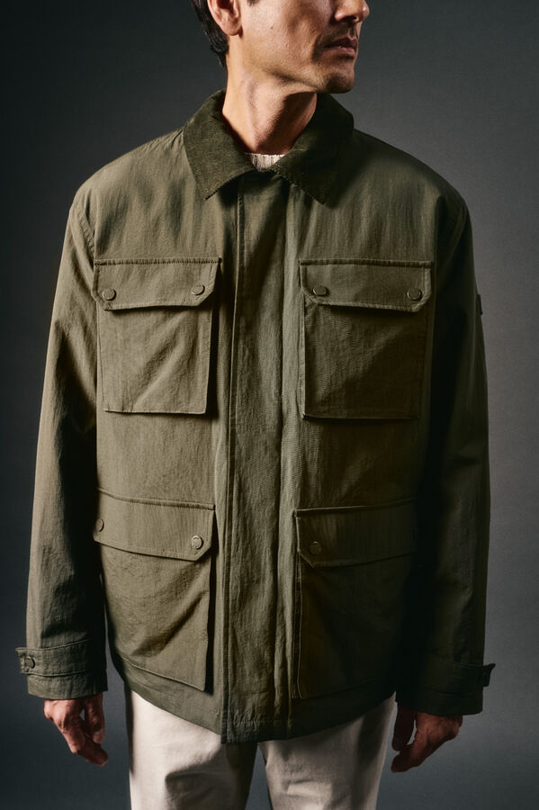 OOTO Cazadora cuatro bolsillos Kaki