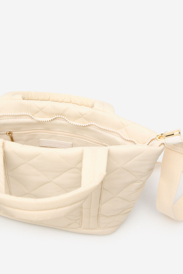 Cortefiel Nylon acolchado porque Marfil