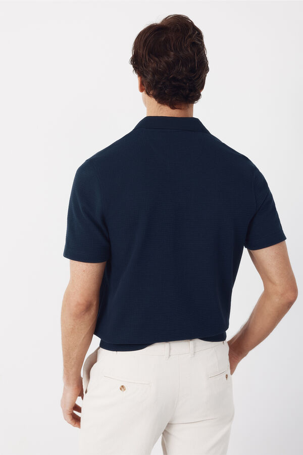 Cortefiel Polo estructura Azul marino