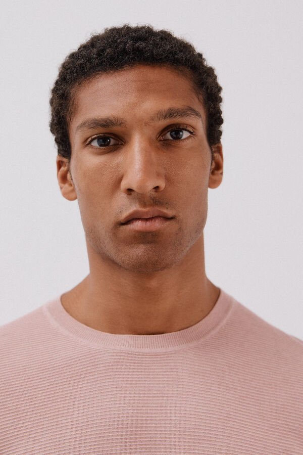 Cortefiel Su&eacute;ter tejido fino Rosa