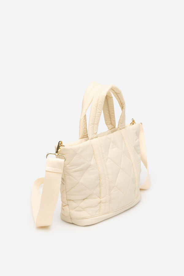 Cortefiel Nylon acolchado porque Marfil