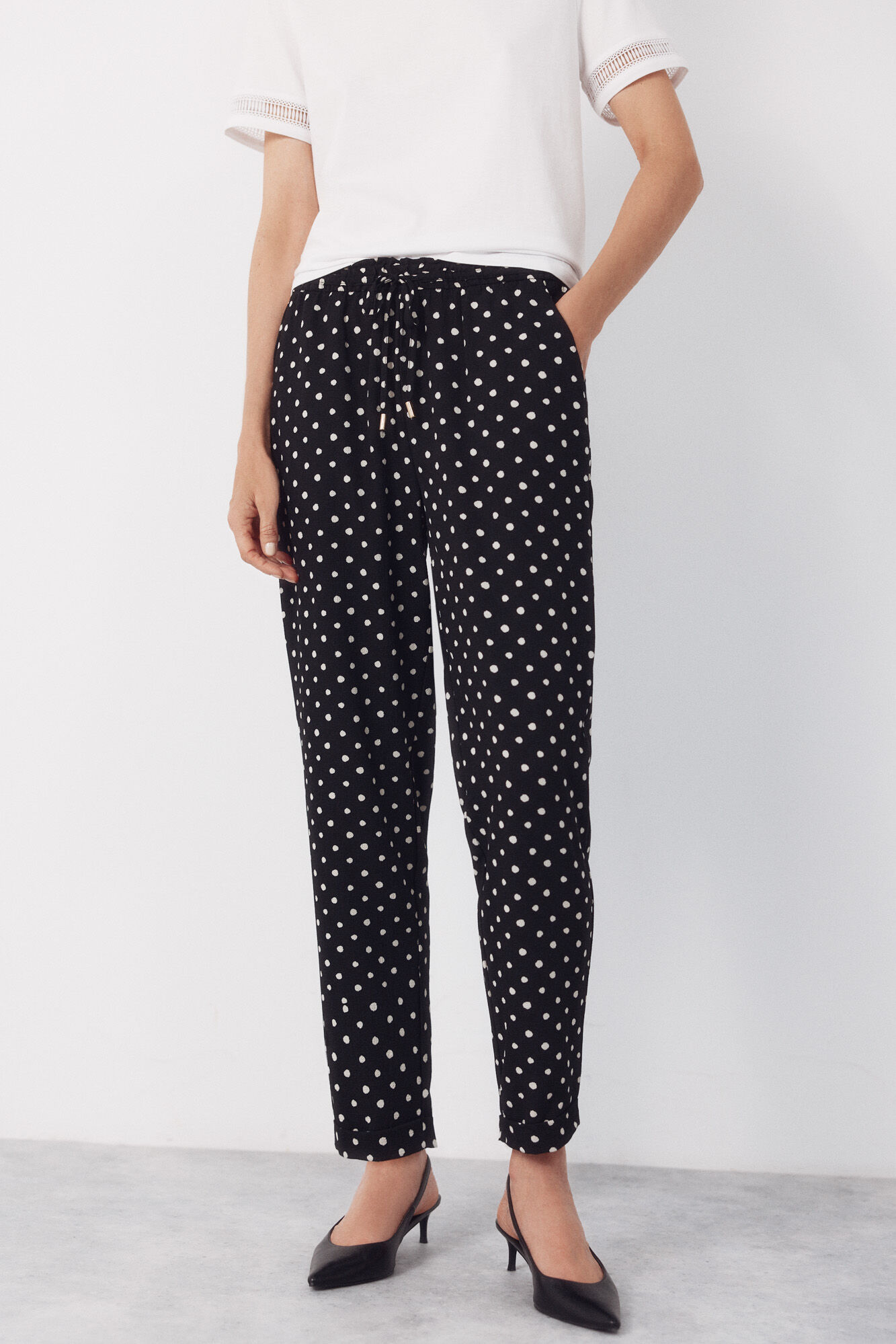 Cortefiel Pantal&oacute;n fluido con textura