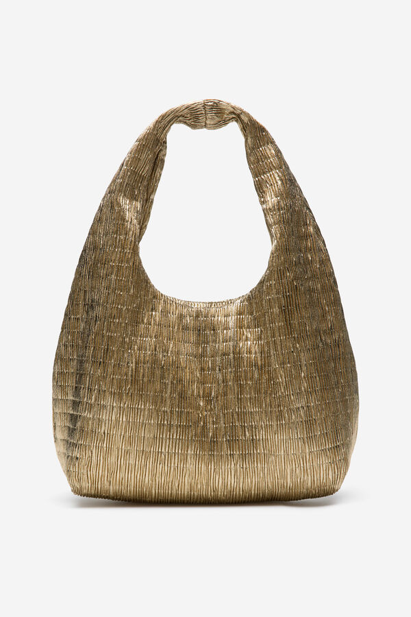 Cortefiel Bolsa mini hobo Dorado