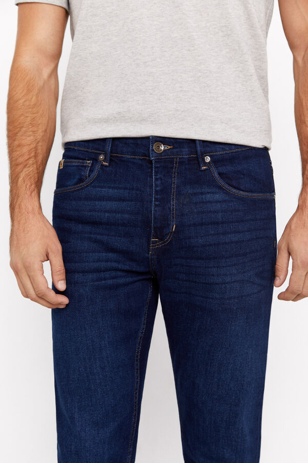 Cortefiel Pantal&oacute;n denim slim fit coolmax Azul