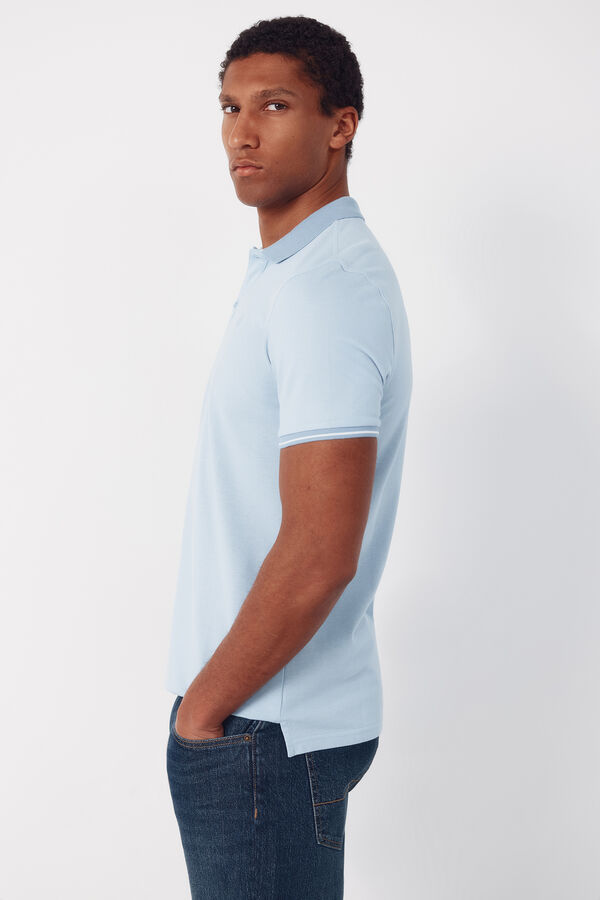 Cortefiel Polo piqu&eacute; Azul