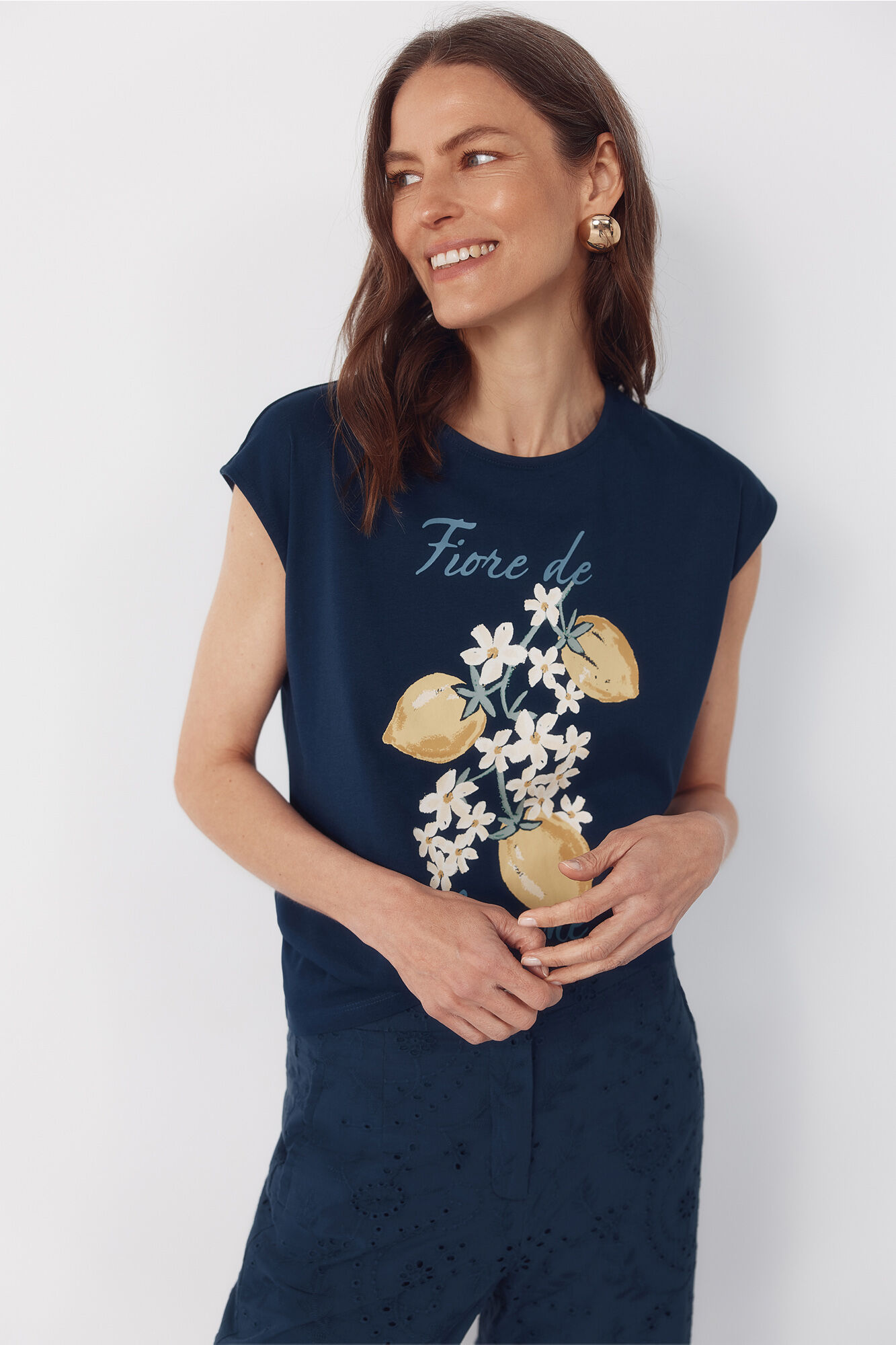 Cortefiel Playera estampada