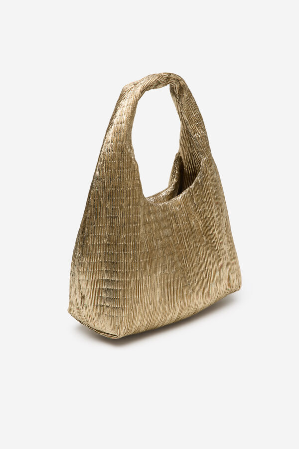 Cortefiel Bolsa mini hobo Dorado