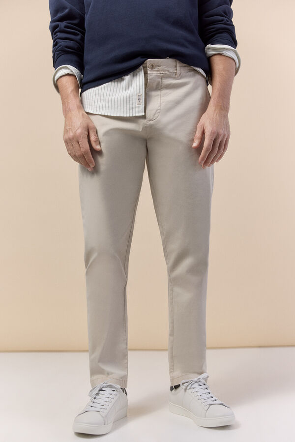 OOTO Chino casual slim Beige