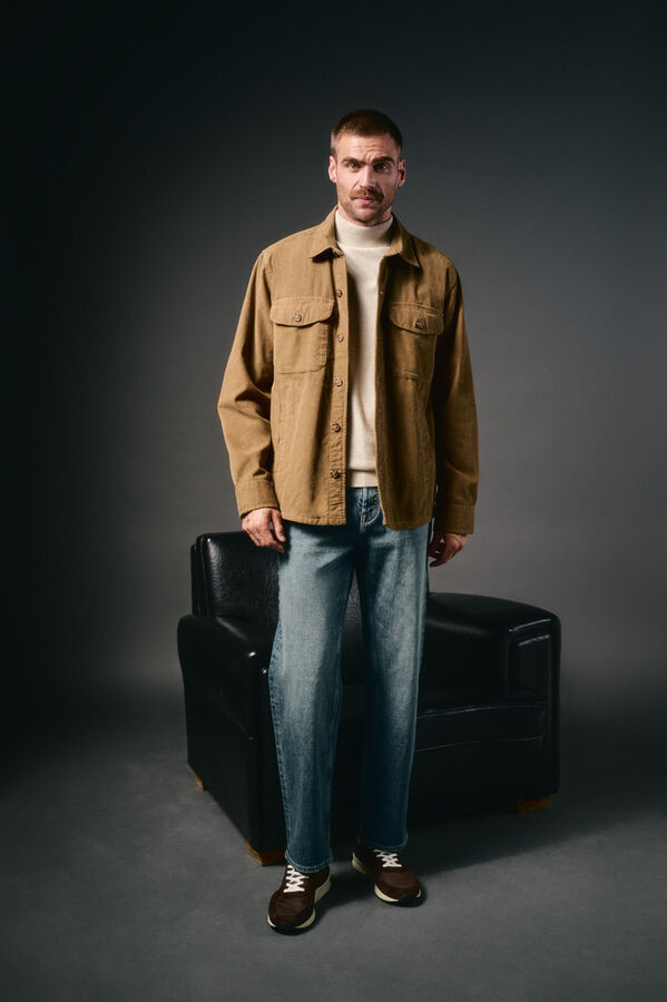 OOTO Sobrecamisa de pana Beige