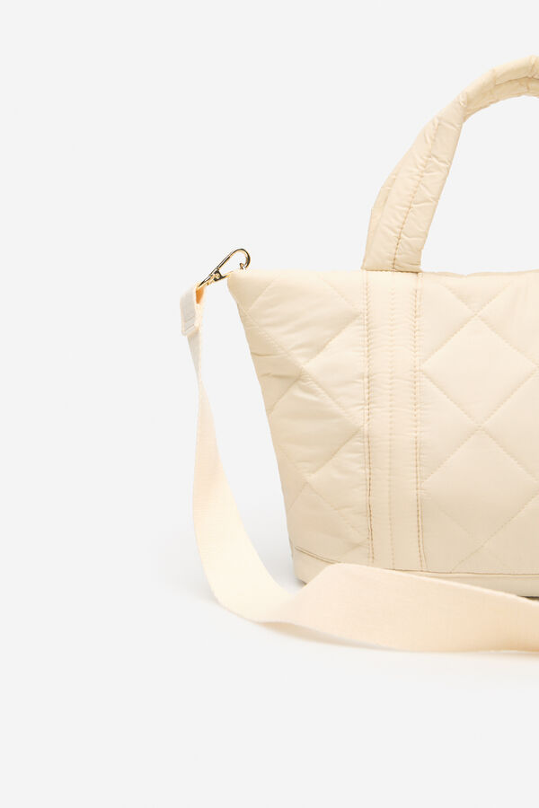 Cortefiel Nylon acolchado porque Marfil