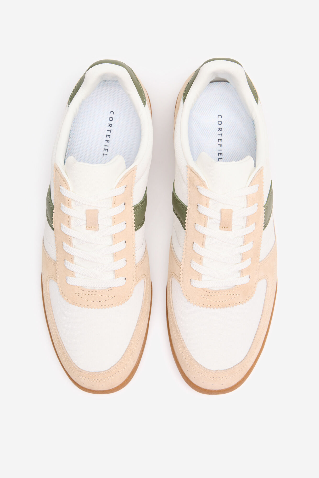 Cortefiel Zapatilla piel y textil