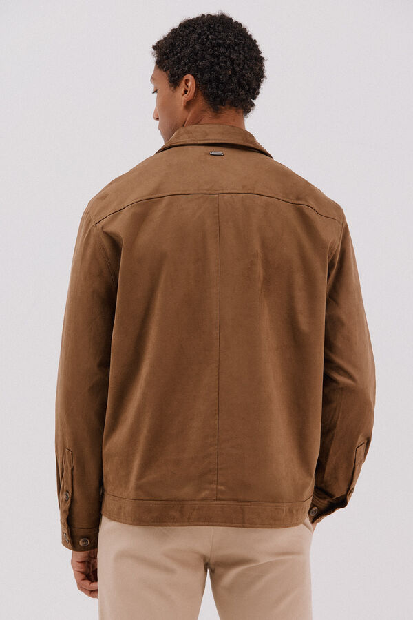 Cortefiel Sobrecamisa efecto ante Beige