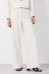 Cortefiel Jean palazzo suave Marfil