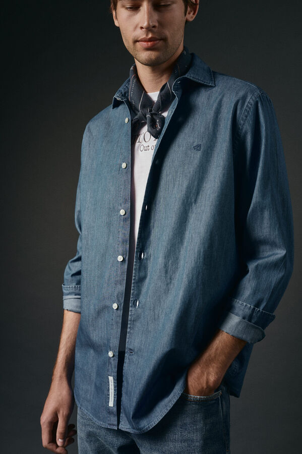 OOTO Camisa vaquera Azul