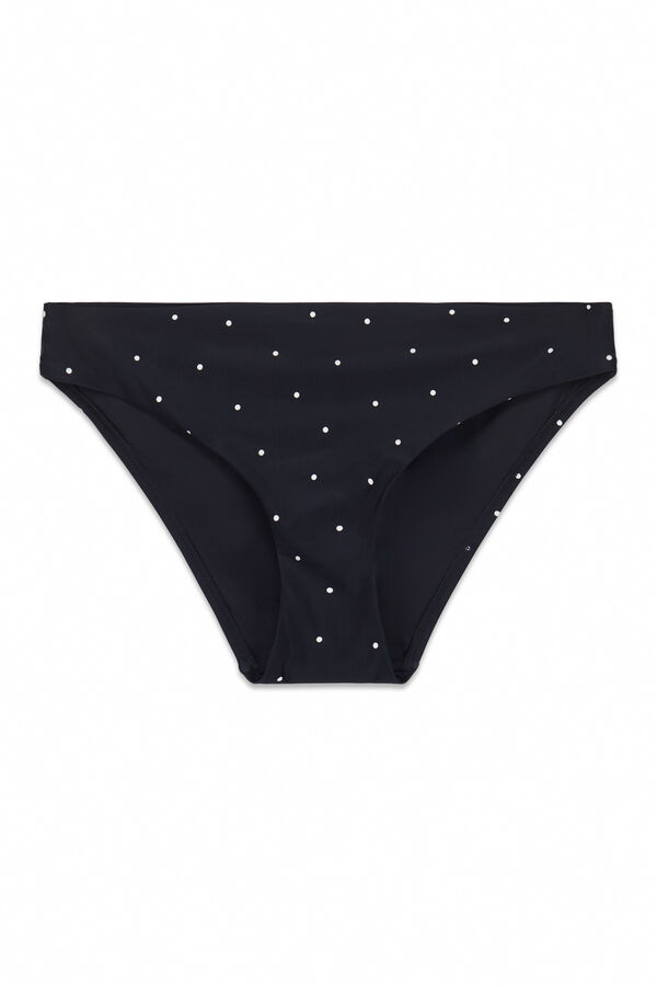 Cortefiel Panty de bikini de cobertura cl&aacute;sica Estampado blanco