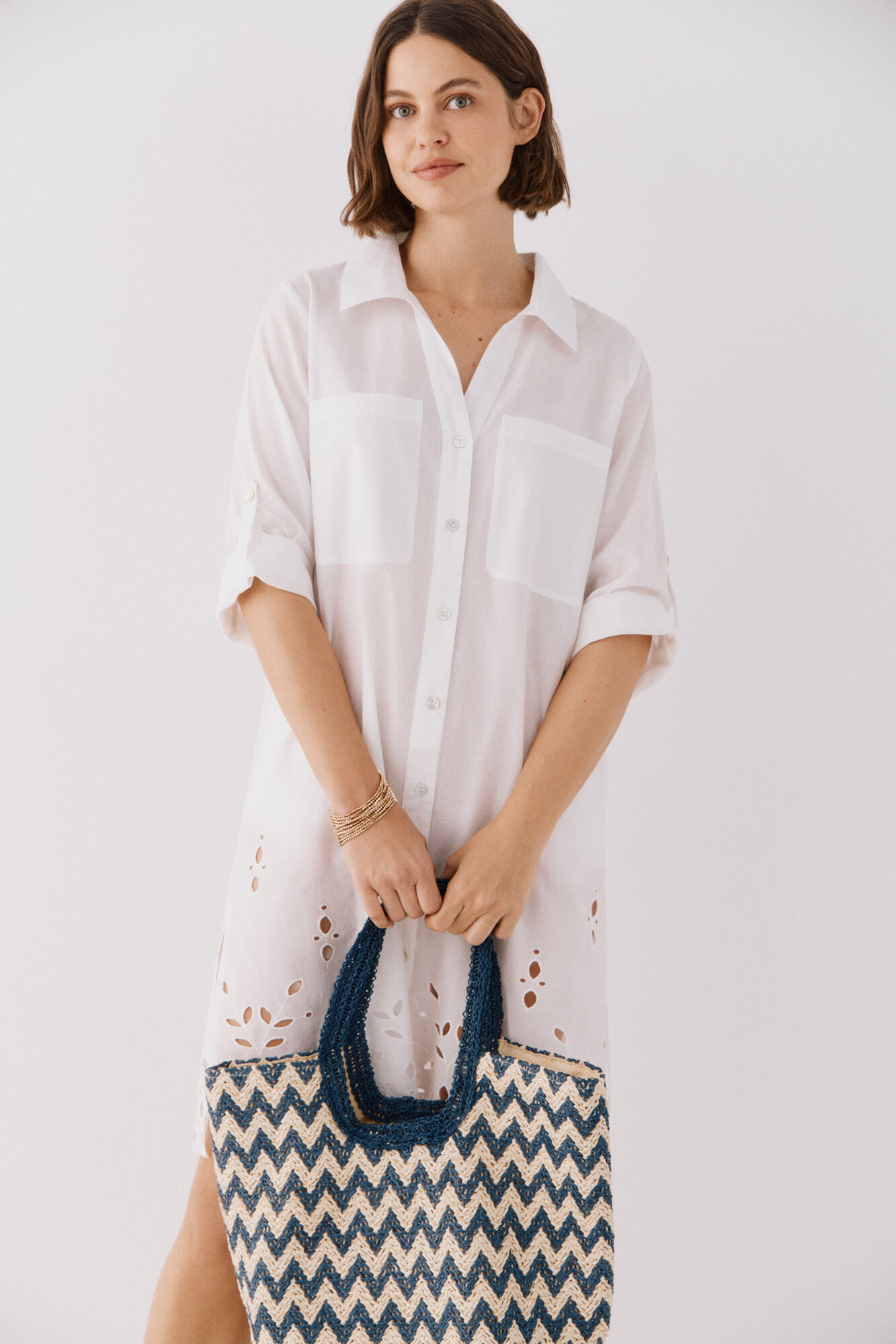 Cortefiel Caft&aacute;n camisero largo