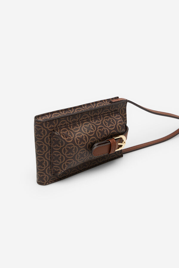 Cortefiel Funda para celular estampada Estampado marr&oacute;n