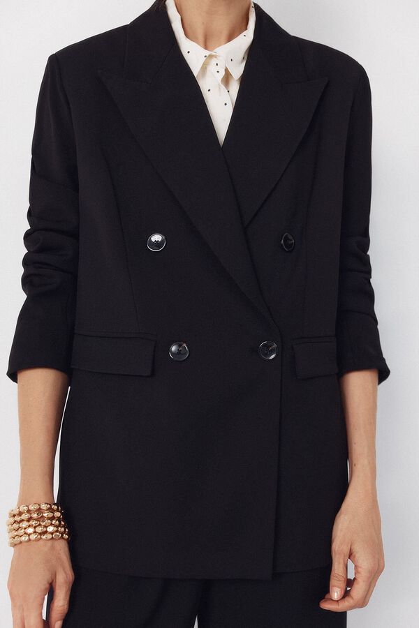 Cortefiel Blazer negro Negro