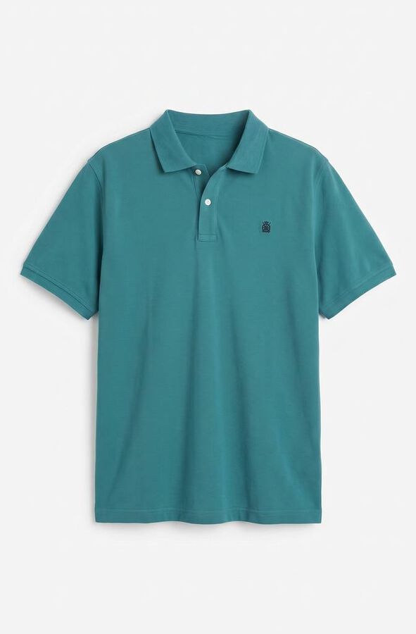 Cortefiel Polo b&aacute;sico piqu&eacute; Verde