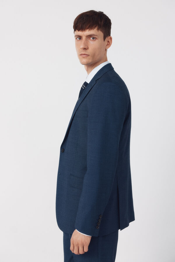 Cortefiel Americana traje ojo de perdiz coolmax&reg; Azul oscuro