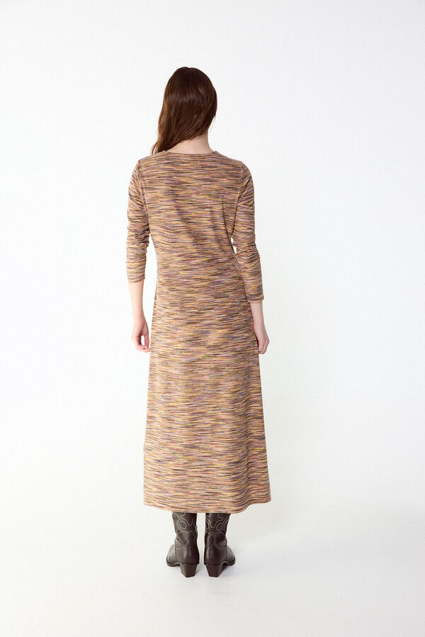 Slowlove Vestido de tejido melange Multicolor