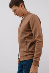 Cortefiel C&aacute;rdigan cuello bomber Beige