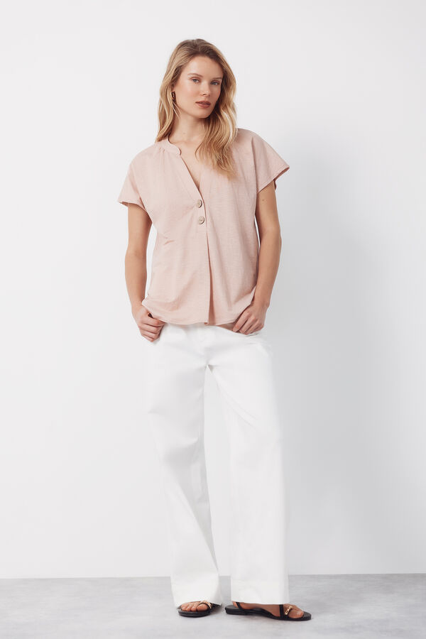 Cortefiel Blusa c&oacute;moda Rosa
