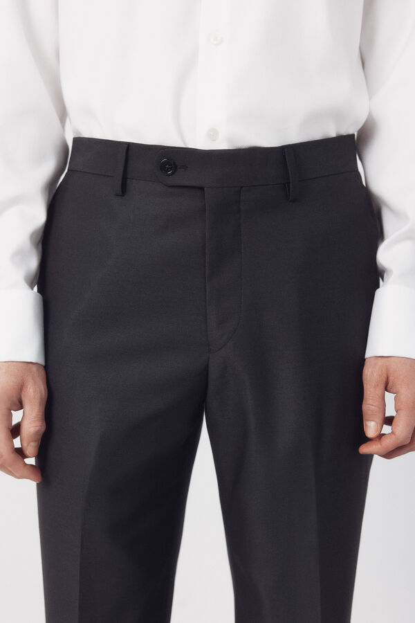Cortefiel Pantal&oacute;n traje estructura Serie XXI Gris oscuro