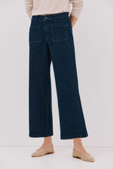 Cortefiel Pantalones marine bolsillos Azul