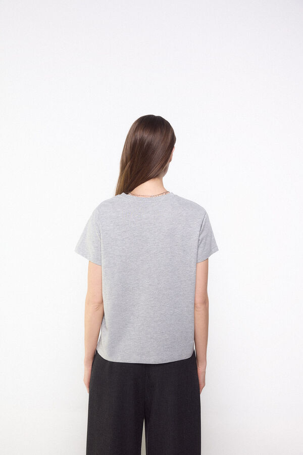 Slowlove Playera slowlove mariposa Gris