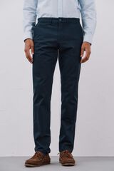 Cortefiel Pantal&oacute;n chino ligero slim fit Azul marino