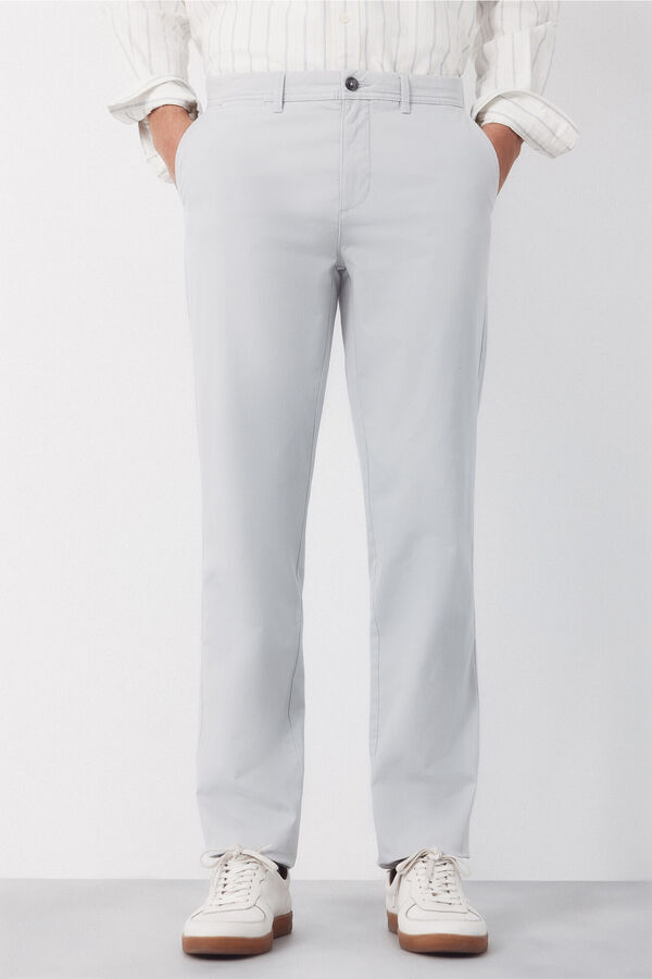Cortefiel Pantal&oacute;n chino regular fit Gris